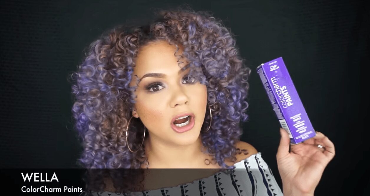 How To Get PURPLE Hair Color Using Wella Color Charm Paints