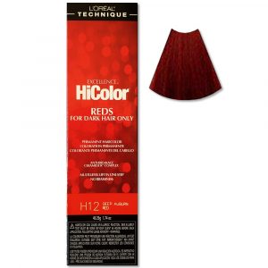 L’Oreal HiColor H12 DEEP AUBURN RED hair colour for Dark Hair Only | Salon Express