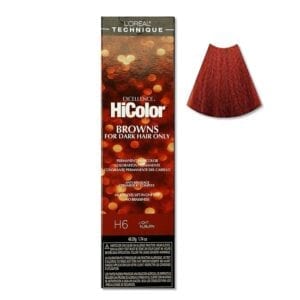 L'Oreal HiColor H6 Light Auburn Hair Colour Browns For Dark Hair | Salon Express