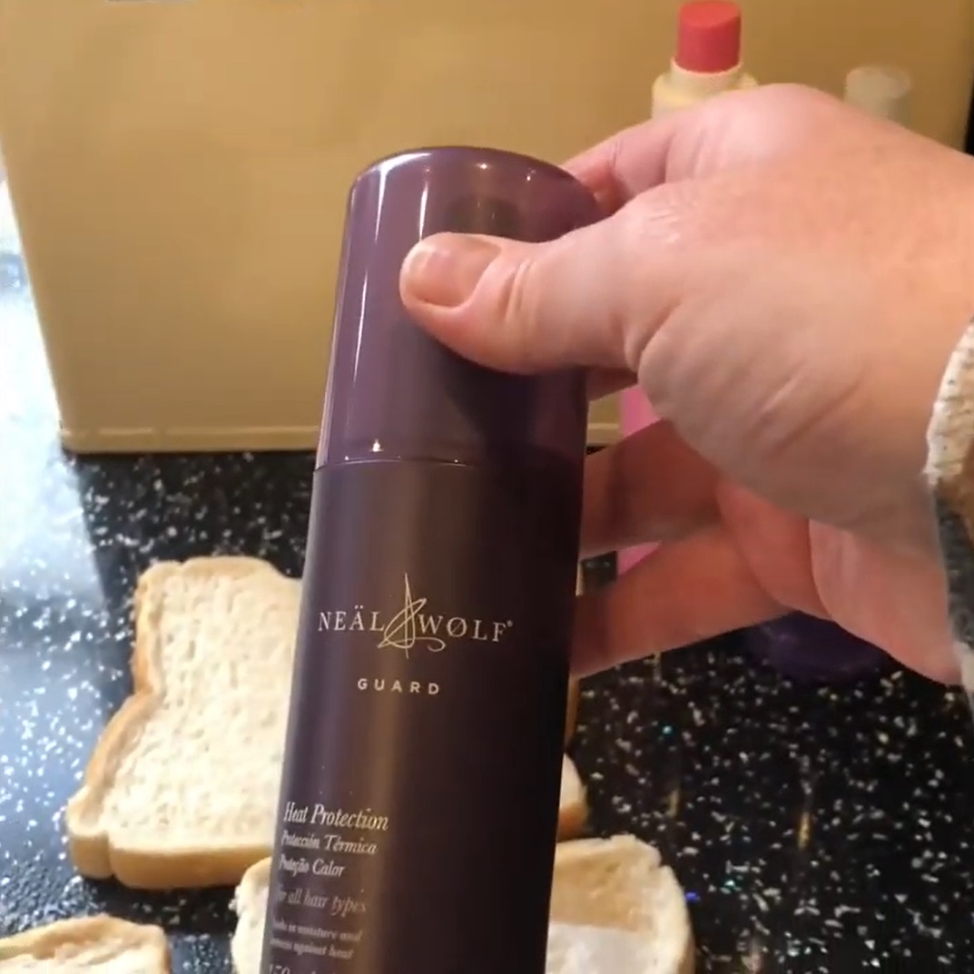 Hair Heat Protector On Toast