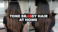 Tone Brassy Hair At Home With Wella 7A Medium Ash Blonde